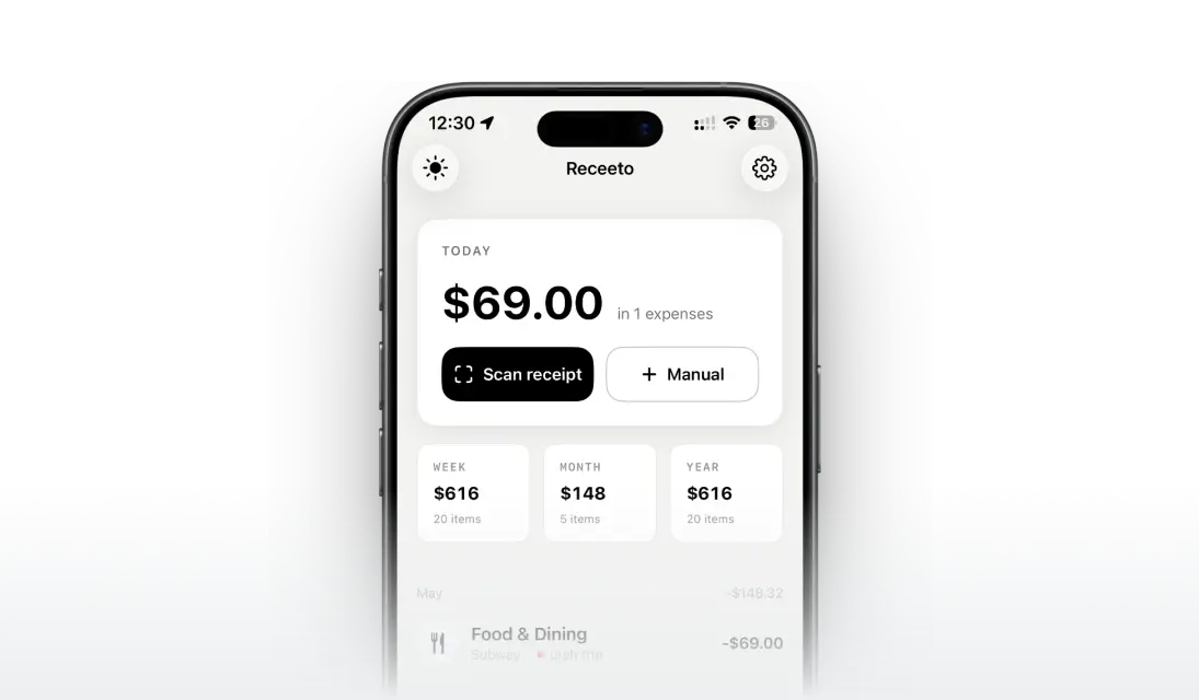 Download Receeto from the App Store